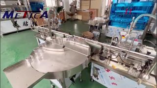Etichettatrice per tappatura riempimento crema scrub per cosmetici automatici