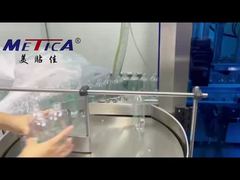 Linea di etichettatura, tappatura e riempimento di lubrificante