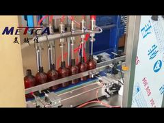 Linea di etichettatrici per tappatura e riempimento di sciroppo