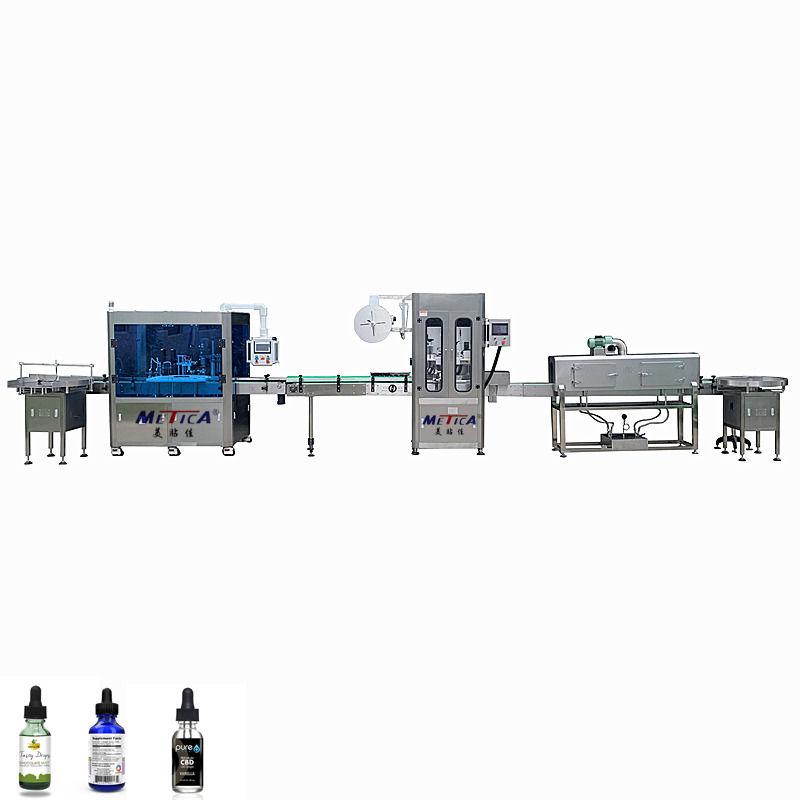 Macchina di riempimento automatico di bottiglie con velocità 1500-3000bph Servo + riempimento a pistoni e compatibilità multi-cap