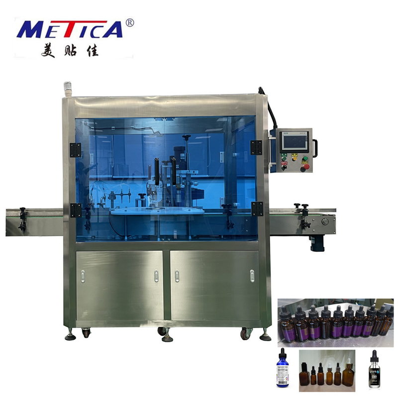 Cappapelle automatiche per riempimento di bottiglie monoblocco per olio essenziale e prodotti simili
