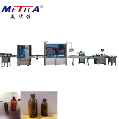 100ml-500ml sciroppano la linea di produzione imbottigliante imbottigliatrice automatica
