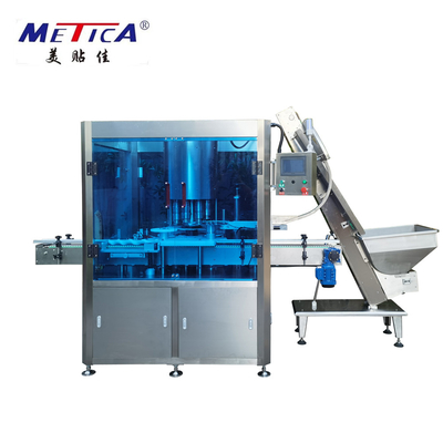 Tappatrice rotatoria ad alta velocità automatica della bottiglia 100BPM per la bottiglia di plastica