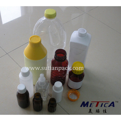 Capsulatrici di plastica automatiche lineari 1800BPH-9000BPH del fuso della tappatrice della bottiglia