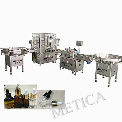 Macchina per l'etichettatura per il riempimento delle bottiglie di profumi di vetro industriali 1000-1800BPH