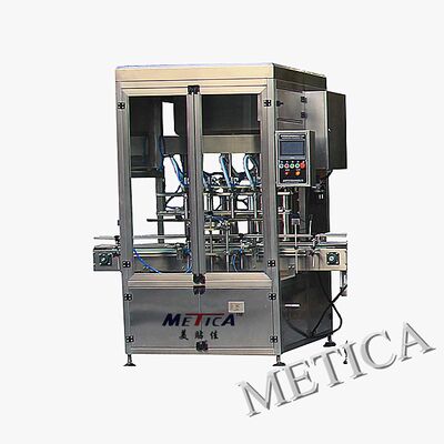 Macchina automatica per il riempimento della salsa di pasta di pomodoro, per il tappo e l'etichettatura