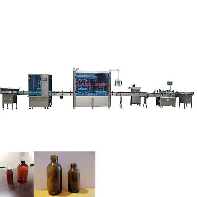 linea di produzione imbottigliante di lunghezza di 8000mm macchina di rifornimento automatica dello sciroppo