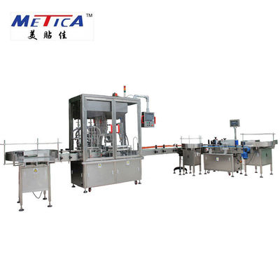 METICA sciroppano la linea di produzione imbottigliante l'imbottigliamento e tappatrice dell'animale domestico