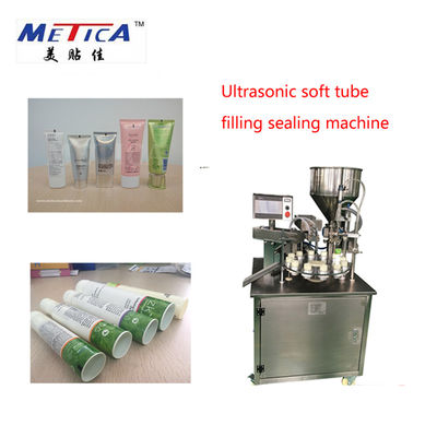Macchina di sigillatura di riempimento della metropolitana di plastica di 25BPM 1kw per lozione e crema per le mani
