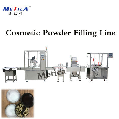 Linea di produzione imbottigliante della polvere cosmetica dotazione d'aria di controllo 0.8MPa dello SpA