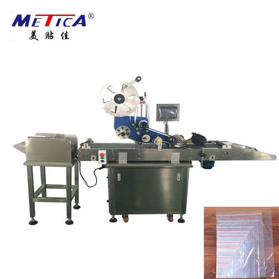 etichettatrice dell'autoadesivo automatico della macchina imballatrice della serratura dello zip di 50hz 2kw