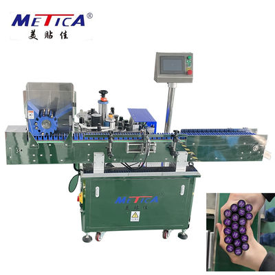 Etichettatrice automatica della bottiglia rotonda degli ss, etichettatrice dell'autoadesivo del fondo del rossetto