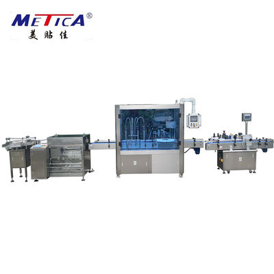 Antiparassitari che imbottigliano l'etichettatrice della linea di produzione coperchiamento di riempimento del liquido e