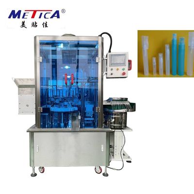 Riempitrice e tappatrice automatica per spruzzatore a penna 220V 50Hz 2kW con volume di riempimento 1500-2000BPH e 5-50ml