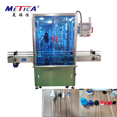 Tappatrice lineare della tappatrice detergente della bottiglia 1500BPH con l'alimentatore del cappuccio
