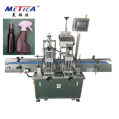 Macchina automatica del coperchio a vite dell'alimentazione di mano della tappatrice della bottiglia della pompa